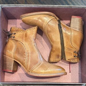Bed Stu Bia Tan Ankle Boots size 8